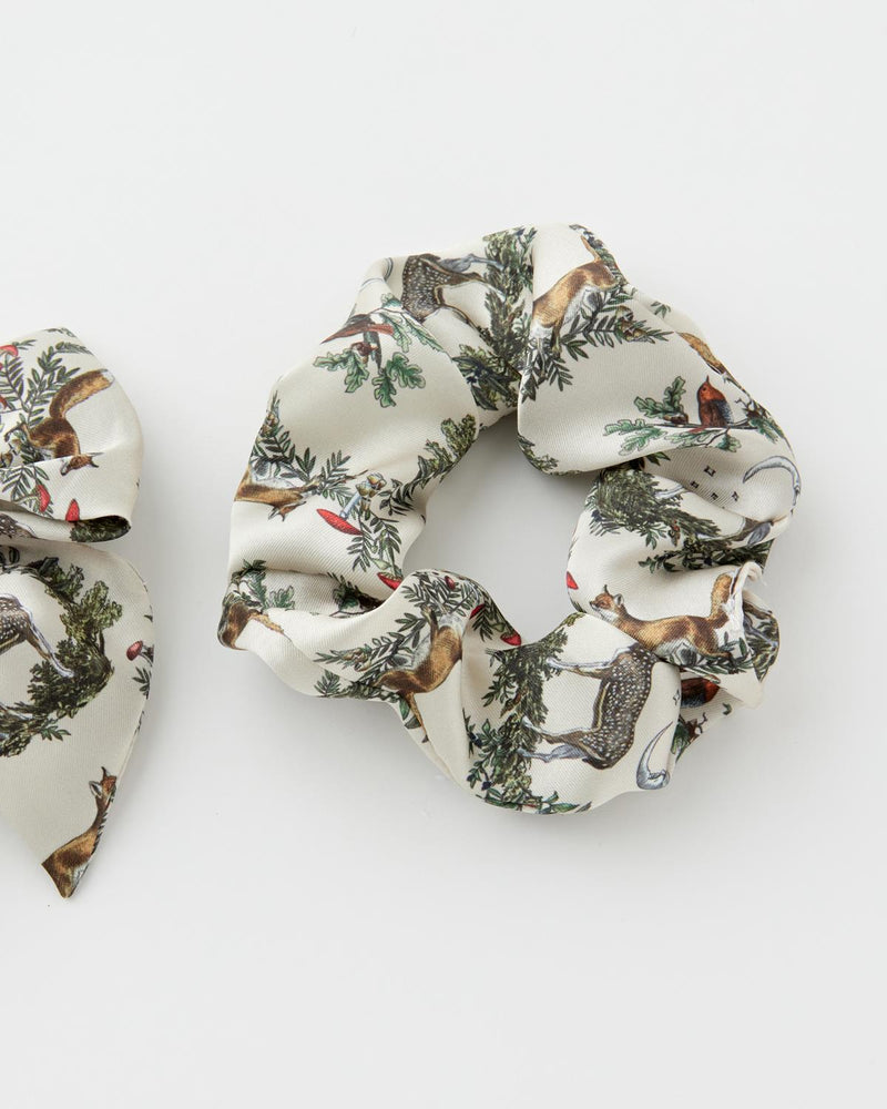 A Night's Tale Scrunchie & Bow Crystal Grey