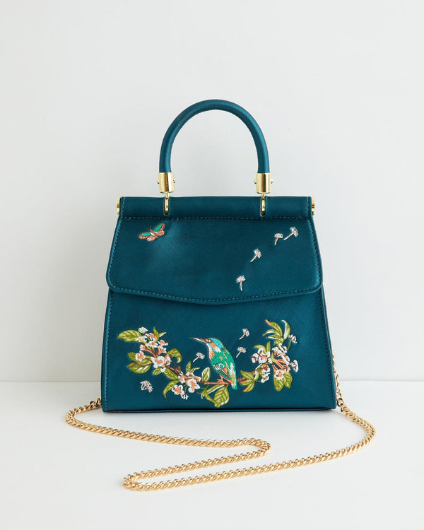 Mini Tote Verde Acqua Morning Song Martin Pescatore