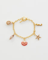 Bracciale Oro con Conchiglie Dipinte a Mano