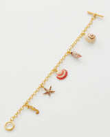 Bracciale Oro con Conchiglie Dipinte a Mano