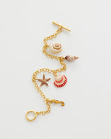 Bracciale Oro con Conchiglie Dipinte a Mano