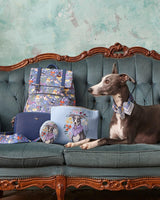 Borsello in Cotone Catherine Rowe Pet Portraits Whippet Blu