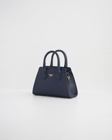 Mini Borsa Tote Wolf Garden Navy