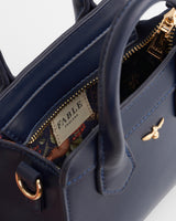 Mini Borsa Tote Wolf Garden Navy