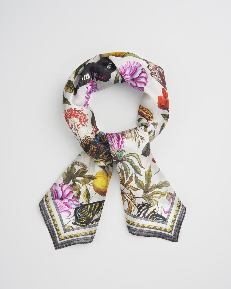 Maxi Foulard Incisioni Floreali