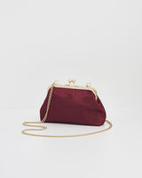 Pochette Vittoriana Satinata Bordeaux