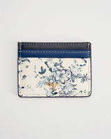 Portacarte Lucy Floreale Blu