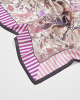 Foulard Deco Blooms Bordi a Righe