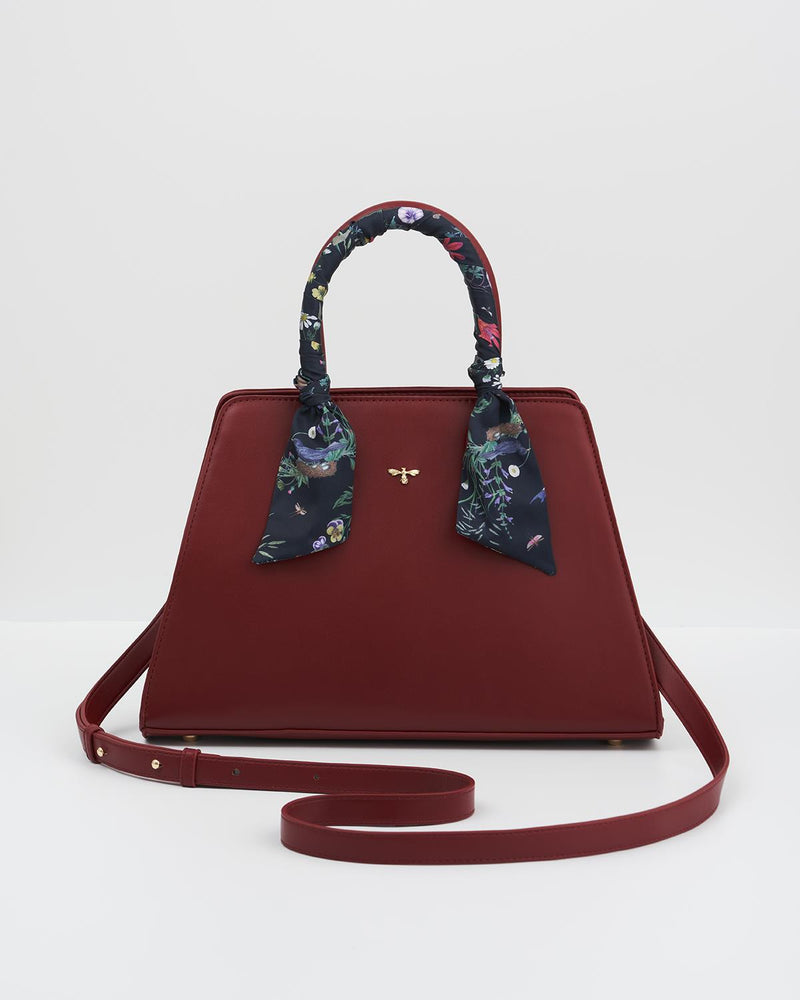 Borsa Tote Bordeaux Grande