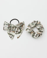 A Night's Tale Scrunchie & Bow Crystal Grey