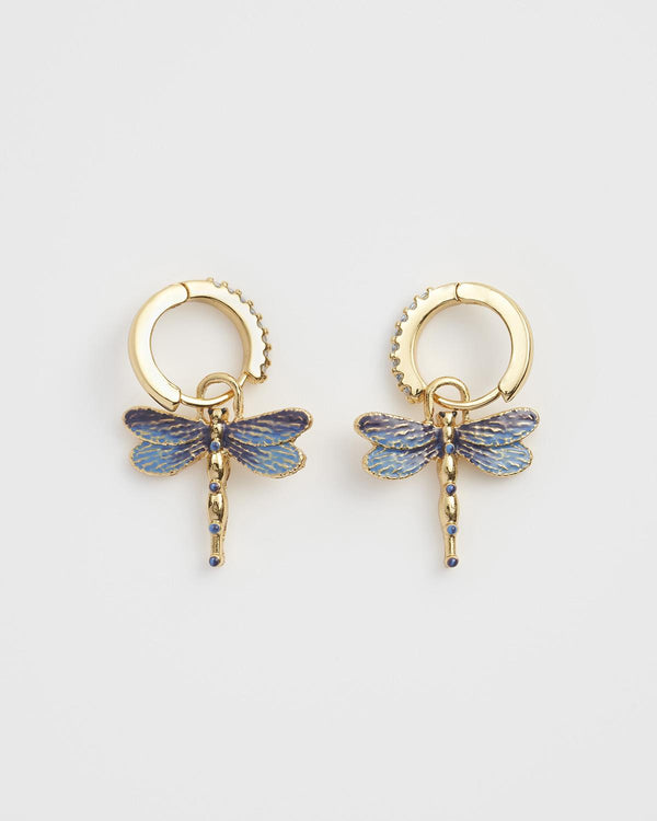 Dragonfly Crystal Earrings