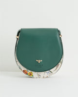 Borsa Saddle Verde e Avorio con Zucca