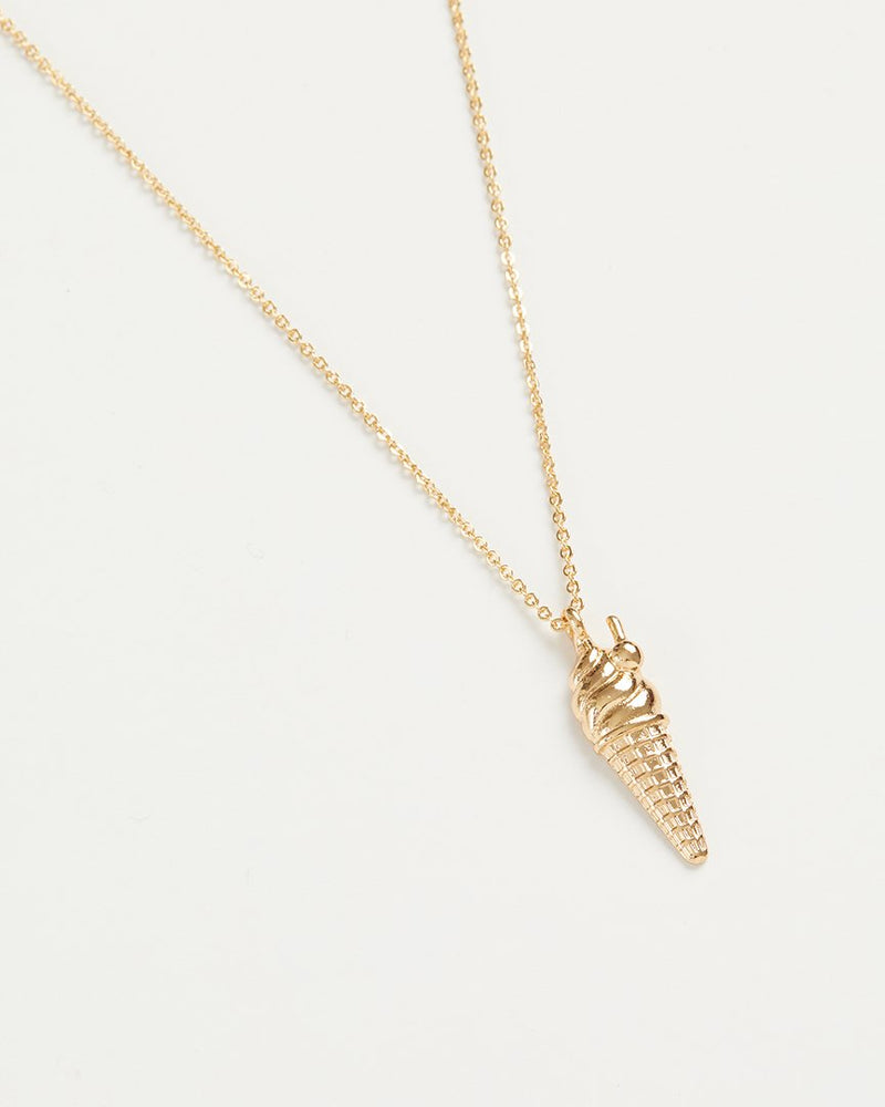Gold Ice Cream Long Necklace