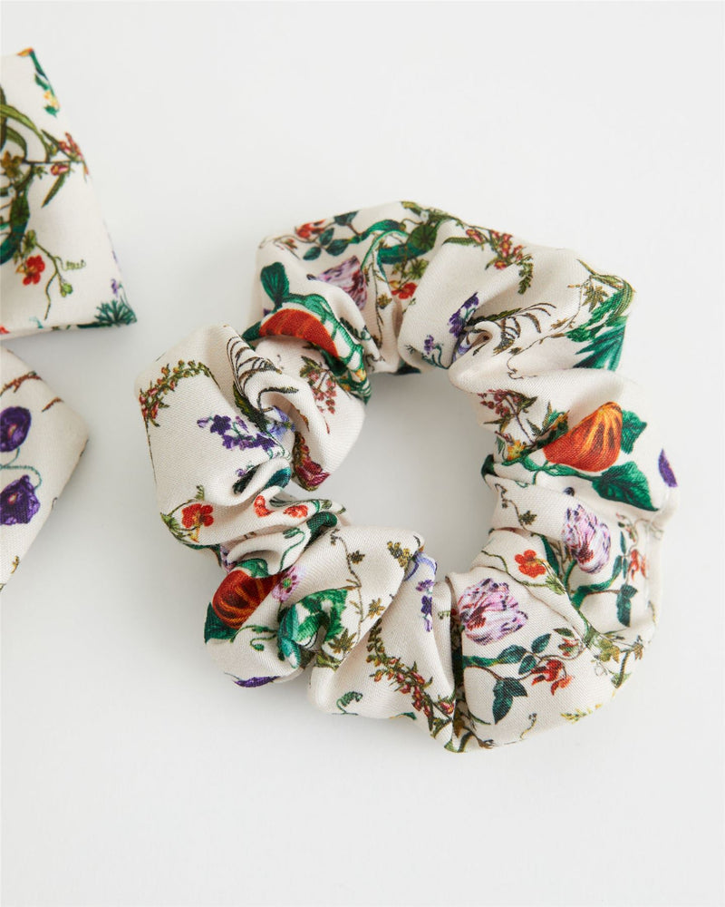 Elastico Scrunchie e Fiocco Zucca Avorio